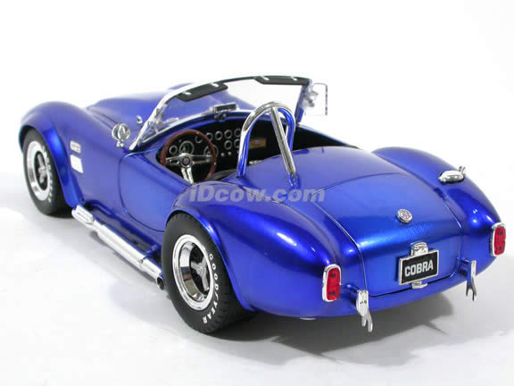 1966 Shelby Super Snake Cobra diecast model car 1:18 scale die cast by Shelby Collectibles - Candy Blue