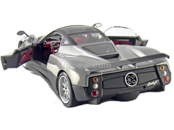 2010 Pagani Zonda F diecast model car 1:18 scale die cast by Mondo Motors - Grey