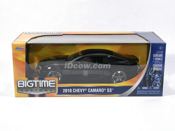 2010 Chevy Camaro SS diecast model car 1:18 scale die cast by Jada Toys - Black