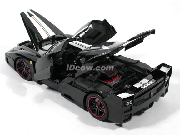 2006 Ferrari FXX Enzo diecast model car 1:18 scale die cast by Hot Wheels - Black