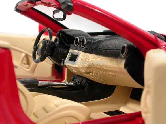 2010 Ferrari California diecast model car 1:18 die cast by Hot Wheels - Red