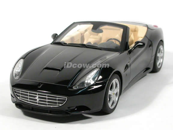 2010 Ferrari California diecast model car 1:18 die cast by Hot Wheels - Black