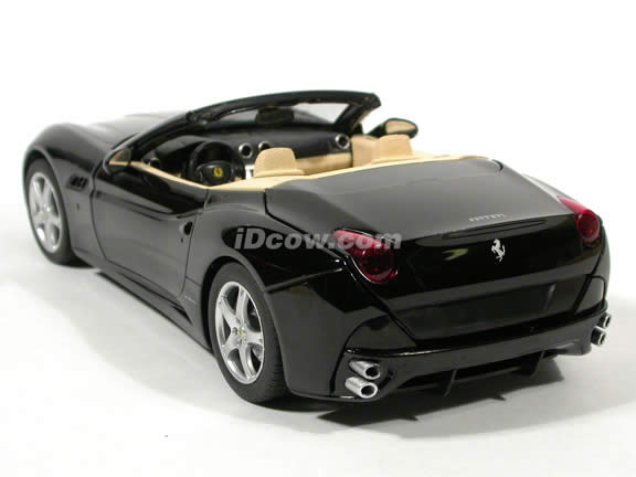 2010 Ferrari California diecast model car 1:18 die cast by Hot Wheels - Black