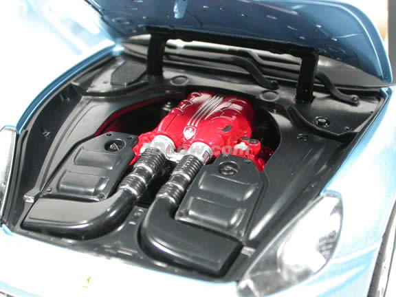 2010 Ferrari California diecast model car 1:18 die cast by Hot Wheels - Blue