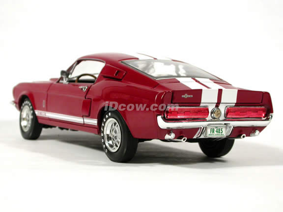 1967 Ford Mustang Shelby GT-500 diecast model car 1:18 scale die cast by Ertl 1 of 2500 - Red