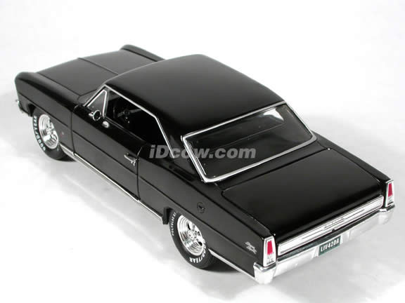 1966 Chevy Nova SS diecast model car 1:18 scale die cast by Ertl 1 of 2500 - Black