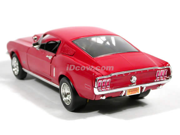 1968 Ford Mustang GT diecast model car 1:18 scale die cast by Ertl - Red