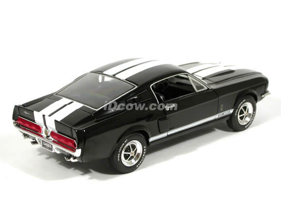 1967 Ford Mustang Shelby GT-500 diecast model car 1:18 scale die cast by Ertl - Black 1 of 2500