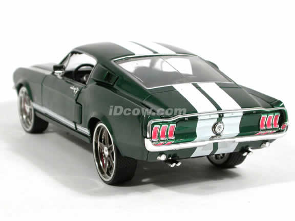 1967 Ford Mustang diecast model car 1:18 scale Fast and Furious 3 Tokyo Drift by Ertl - Green 53611A