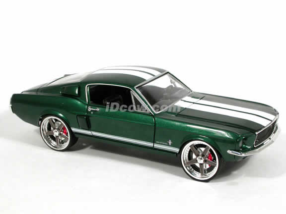 1967 Ford Mustang diecast model car 1:18 scale Fast and Furious 3 Tokyo Drift by Ertl - Green 53611A