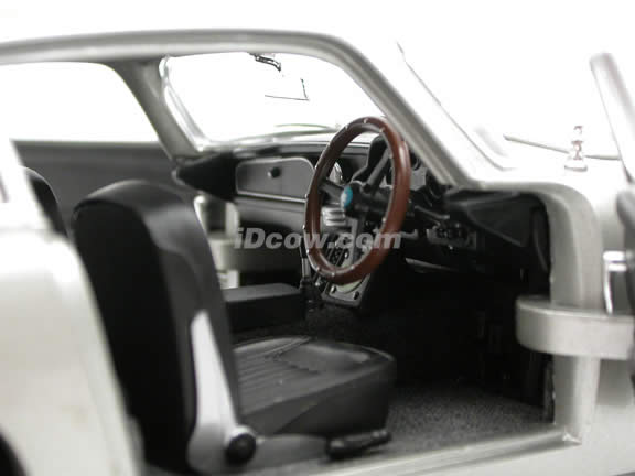 1965 Aston Martin DB5 diecast model car Casino Royale 1:18 scale die cast by Ertl - Silver 39413