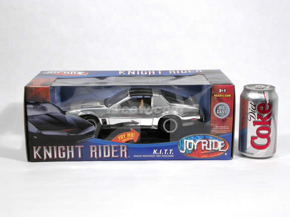 1983 Knight Rider KITT diecast model car 1:18 scale die cast by Ertl - Chrome