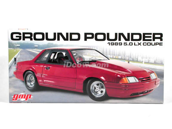 1989 Ford Mustang 5.0 LX diecast model car 1:18 scale die cast by GMP - Red 1 of 1000