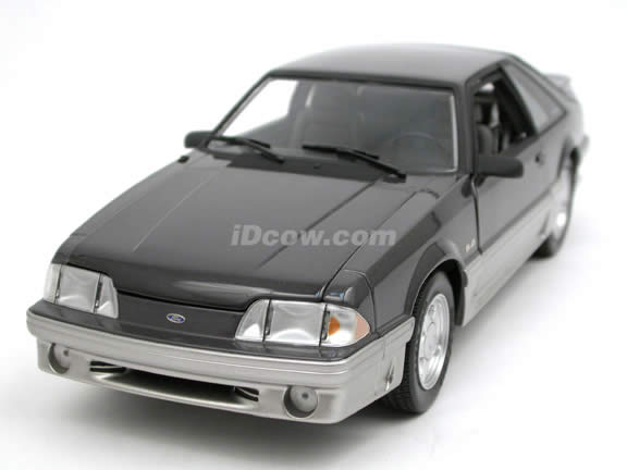 1992 Ford Mustang GT diecast model car 1:18 scale die cast by GMP - G1801818 Dark Grey