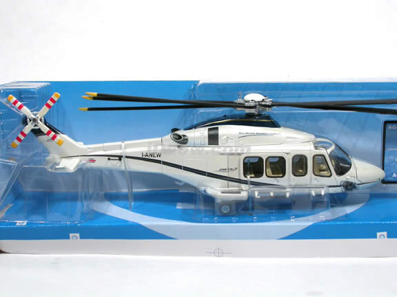 Agusta AB 139 Helicopter diecast model 1:48 scale die cast from NewRay - Pearl White 25607