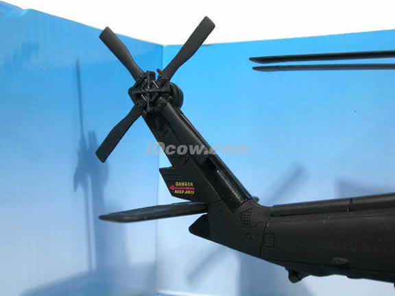 Black Hawk UH-60 Helicopter diecast model 1:60 scale die cast from NewRay - Black