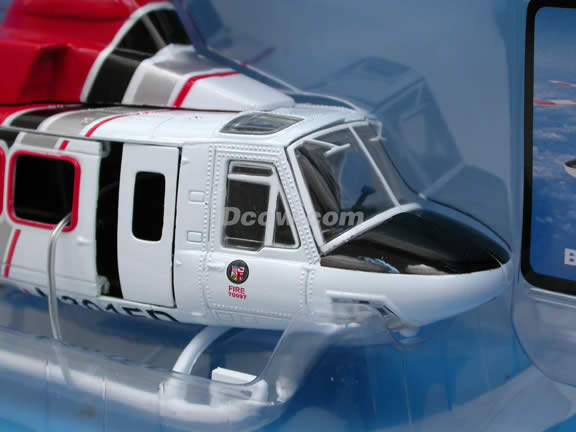 Bell 412 LAFD Helicopter diecast model 1:48 scale die cast from NewRay - 25677