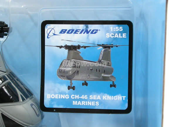 Boeing CH-46 Sea Knight Marines Helicopter diecast model 1:55 scale die cast from NewRay