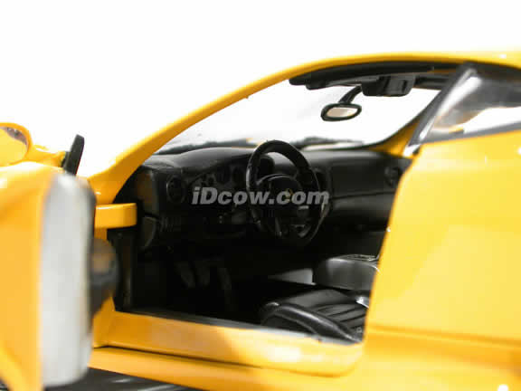 2002 Ferrari 360 Modena diecast model car 1:18 die cast by Hot Wheels - Yellow
