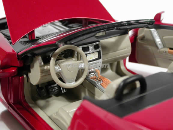 2004 Cadillac XLR diecast model car 1:18 die cast by Hot Wheels - Red