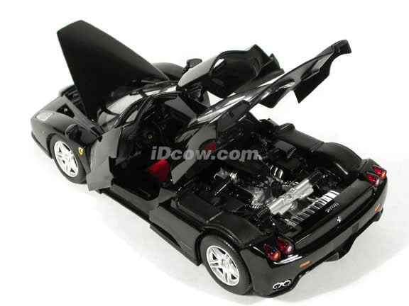 2002 Ferrari Enzo diecast model car 1:18 scale die cast by Hot Wheels - Black
