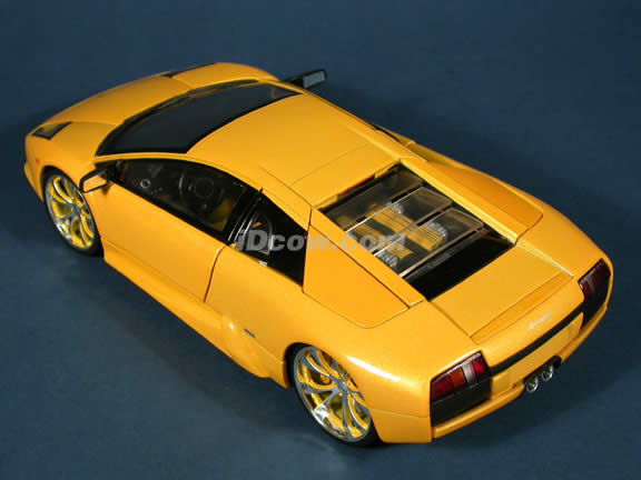 Lamborghini Murcielago diecast model car 1:18 scale die cast by Whips West Coast Customs Hot Wheels - Yellow