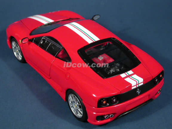 2004 Ferrari 360 Challenge Stradale diecast model car 1:18 scale die cast by Hot Wheels - Red