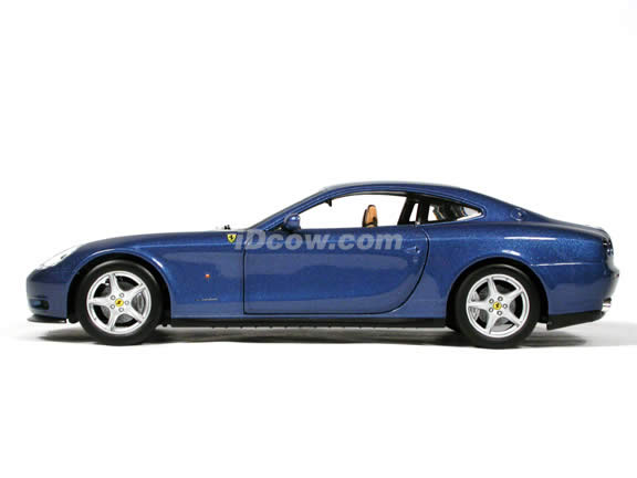 2004 Ferrari 612 Scaglietti diecast model car 1:18 scale die cast by Hot Wheels - Blue
