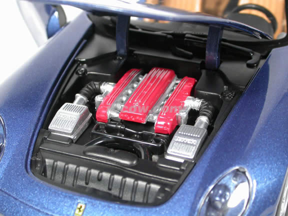 2004 Ferrari 612 Scaglietti diecast model car 1:18 scale die cast by Hot Wheels - Blue