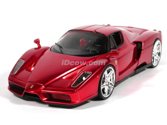 2003 Ferrari Enzo Whips diecast model car 1:18 scale die cast by Hot Wheels - Candy Apple Red