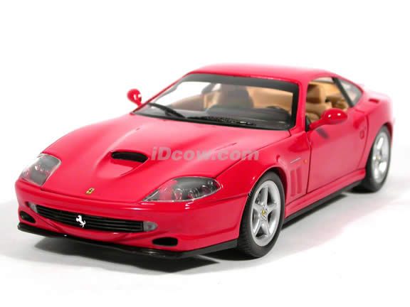 2001 Ferrari 550 Maranello diecast model car 1:18 scale die cast by Hot Wheels - Red