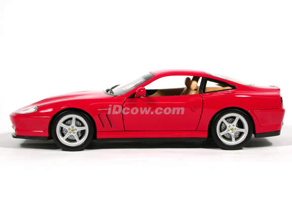 2001 Ferrari 550 Maranello diecast model car 1:18 scale die cast by Hot Wheels - Red