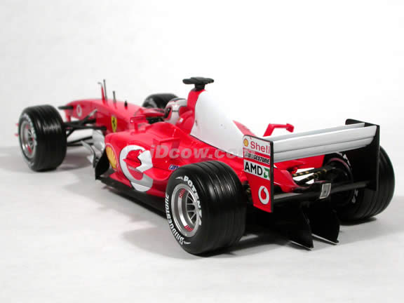 2003 Ferrari F-1 Formula One #2 Rubens Barrichello diecast model car 1:18 scale die cast by Hot Wheels