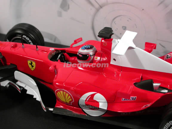 2004 Ferrari Formula One F1 #2 Rubens Barrichello diecast model car 1:18 scale die cast by Hot Wheels