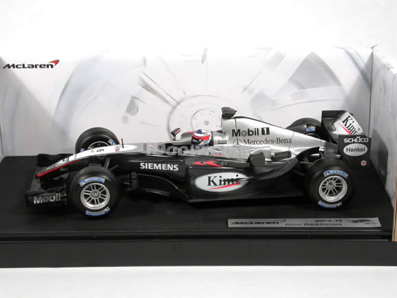 2004 McLaren Formula One F1 MP4-19 #6 Kimi Raikkonen diecast model car 1:18 scale die cast by Hot Wheels