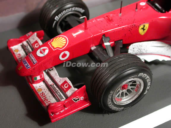 2004 Ferrari Formula One F1 #1 Michael Schumacher Sakhir/Bahrain diecast model car 1:18 scale die cast by Hot Wheels - Limited Edition