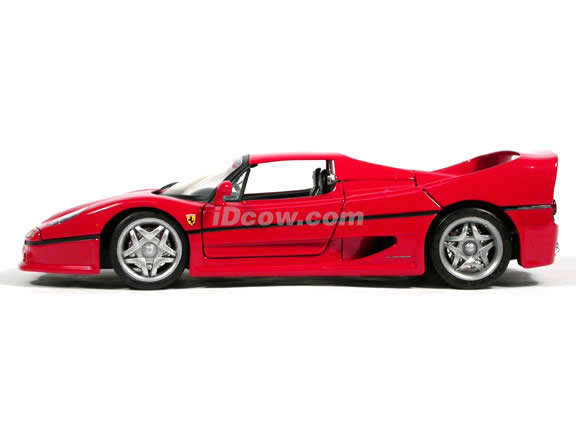 1995 Ferrari F50 diecast model car 1:18 scale die cast by Hot Wheels - Red