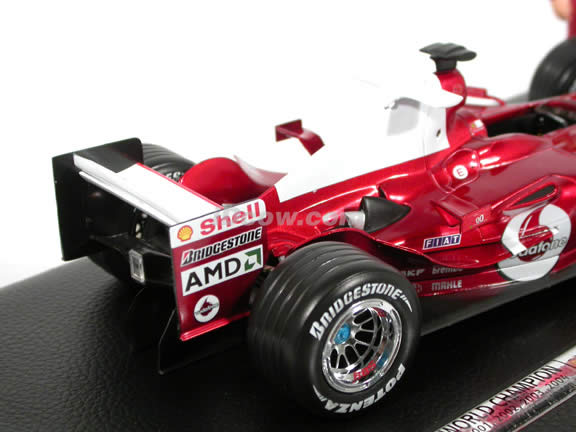 2004 Ferrari Formula One F1 #1 Michael Schumacher diecast model race car 1:18 die cast by Hot Wheels - 7 time World Champion