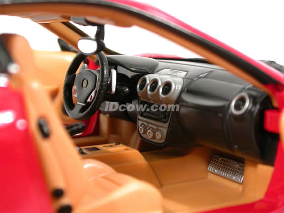 2006 Ferrari F430 diecast model car 1:18 scale diecast by Hot Wheels - Red