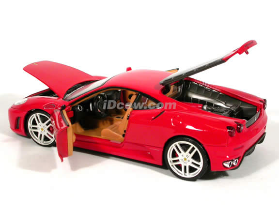 2006 Ferrari F430 diecast model car 1:18 scale diecast by Hot Wheels - Red