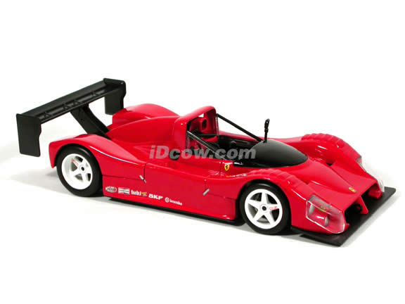 1993 Ferrari 333 SP diecast model car 1:18 scale diecast by Hot Wheels - Red