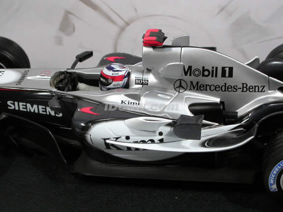 2005 Mercedes Benz McLaren Formula One F1 MP4-20 Kimi Raikkonen diecast model car 1:18 scale die cast by Hot Wheels
