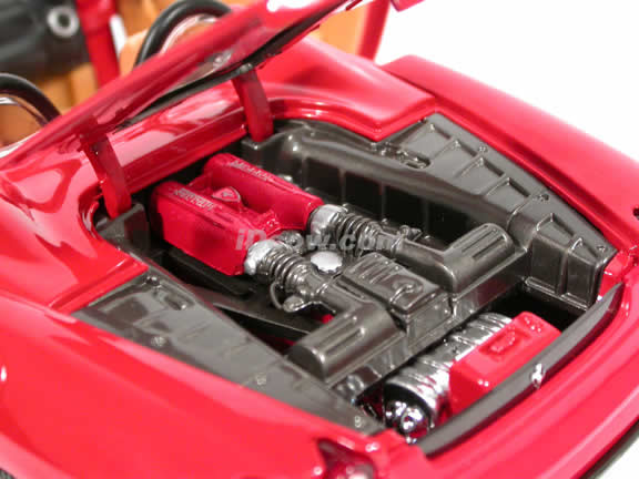 2006 Ferrari F430 diecast model car 1:18 scale spider by Hot Wheels - Red Spider