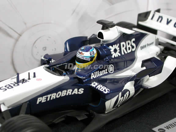 2005 BMW FW27 Williams Formula One F1 Nick Heidfeld diecast model car 1:18 scale die cast by Hot Wheels - G9726