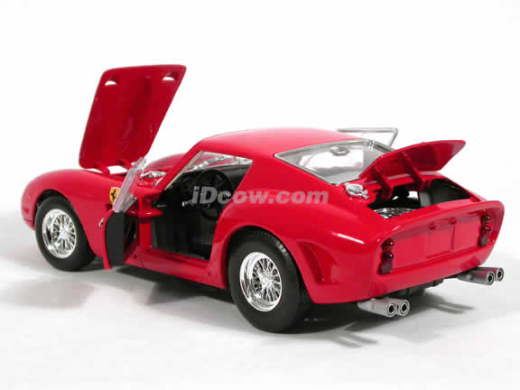 1962 Ferrari 250 GTO diecast model car 1:18 scale diecast by Hot Wheels - Red 23912