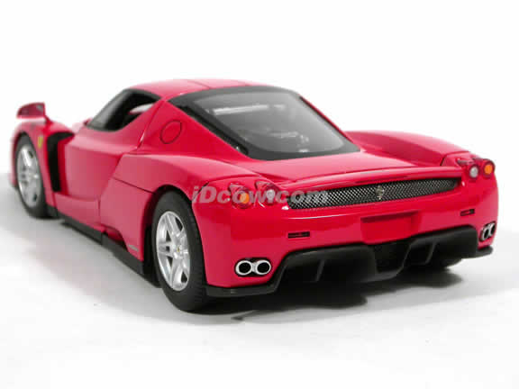 2002 Ferrari Enzo diecast model car 1:18 scale die cast by Hot Wheels Elite - Red Elite J2919