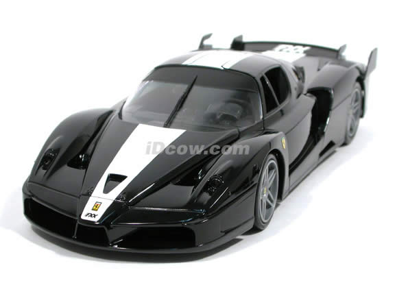 2006 Ferrari FXX Enzo diecast model car 1:18 scale die cast by Hot Wheels - Black J2864