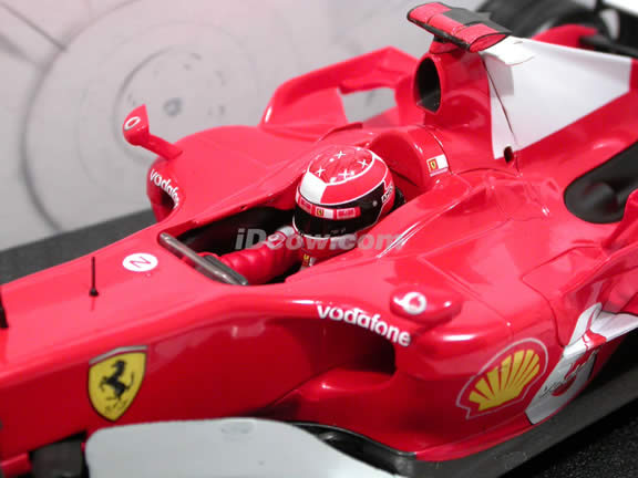 2006 Ferrari Formula One F1 #5 Michael Schumacher diecast model race car 1:18 die cast by Hot Wheels - J2980