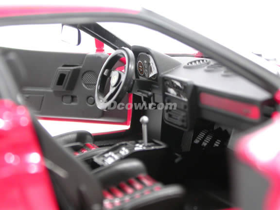 1984 Ferrari 288 GTO diecast model car 1:18 scale die cast by Hot Wheels Elite - Red J8248