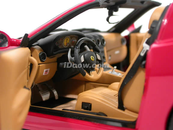 2006 Ferrari 575M Superamerica diecast model car 1:18 scale die cast by Hot Wheels Elite - Red J2921